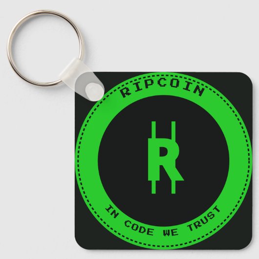 RipCoin - In Code We Trust Schlüsselanhänger (Vorderseite)