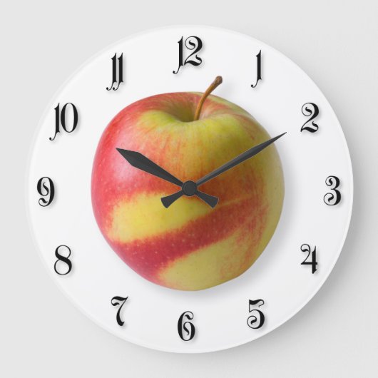 Ripe apple große wanduhr (Vorderseite)