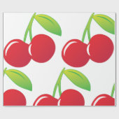 Ripe Bright Red Cherries Geschenkpapier (Flach)