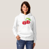 Ripe Bright Red Cherries Hoodie (Vorne ganz)