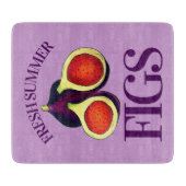 Ripe Fresh Summer Figs Fig Tree Küche Kunst Schneidebrett (Vorderseite)