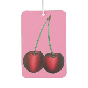 Ripe Red Cherry Cherries Summer Stone Frucht Feins Autolufterfrischer