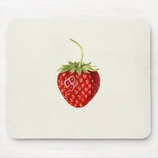 Ripe Red Strawberry (von Louis C.C. Krieger) Mousepad (Vorne)