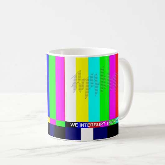 Riphouse Wir unterbrechen dieses Programm Kaffeetasse (VorderseiteRechts)