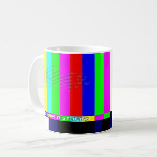 Riphouse Wir unterbrechen dieses Programm Kaffeetasse (Vorderseite Links)