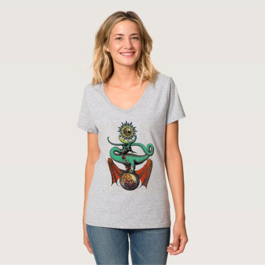 Ripley Scroll Alchemy Dragon T-Shirt (Vorderseite Vollansicht)