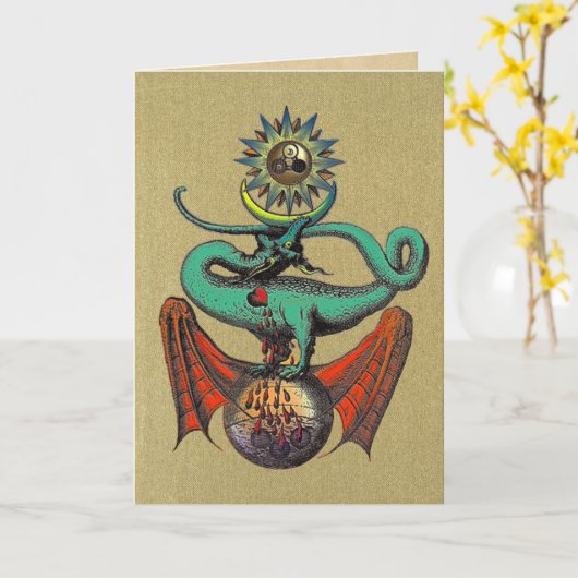 Ripley Scroll Gold Dragon Karte (Gelbe Blume)