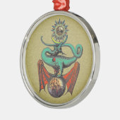 Ripley Scroll Gold Dragon Silbernes Ornament (Links)