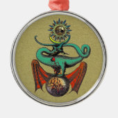 Ripley Scroll Gold Dragon Silbernes Ornament (Vorne)