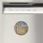 Ripon Cathedral, Yorkshire, England Stickers Magnet (In Situ (Geschirrspüler))