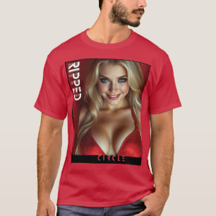 Ripped Circle Schöne Frau T-Shirt