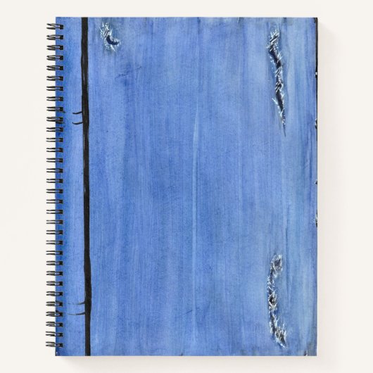 Ripped Denim Spiral Notebook Notizblock (Vorderseite)