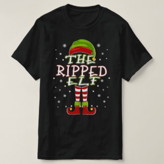 Ripped Elf Family Matching Group 2021 Weihnachten T-Shirt