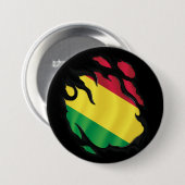 Ripped Flag Bolivien Button (Vorne & Hinten)