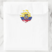 Ripped Flag Ecuador Runder Aufkleber (Tasche)