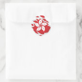 Ripped Flag Hongkong Runder Aufkleber (Tasche)