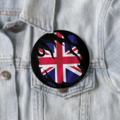 Ripped Flag Vereinigtes Königreich Button (Beispiel)