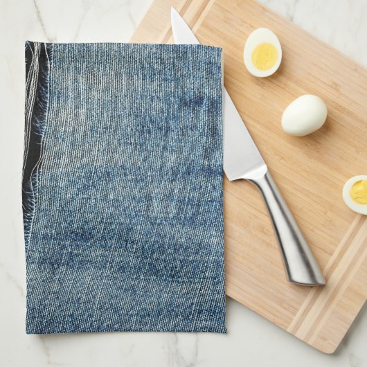 Ripped Jeans Geschirrtuch (Viertel Falte)