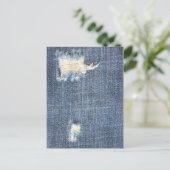 Ripped Jeans Imitate sehen Postkarte aus (Stehend Vorderseite)