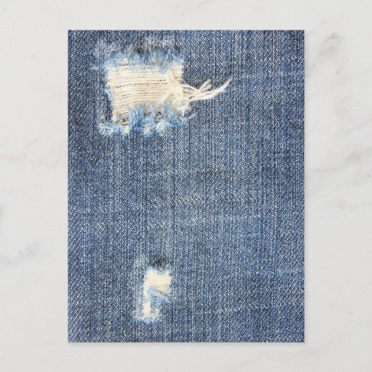 Ripped Jeans Imitate sehen Postkarte aus (Vorderseite)