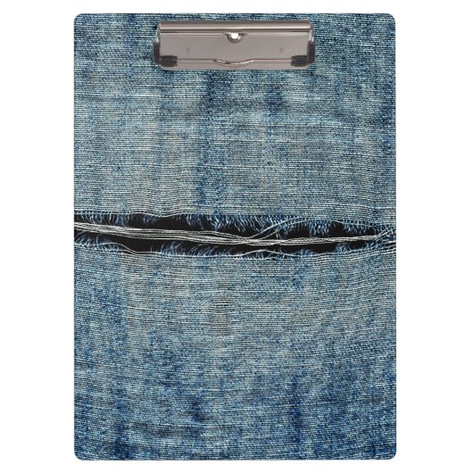 Ripped Jeans Klemmbrett (Vorderseite)