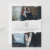 Ripped Paper Effect Wedding Custom Photo Script (Vorderseite)