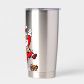 Ripped Santa Christmas | Muscular Claus & Holiday Thermobecher (Links)