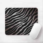 Ripped SpaceTime Streifen - braun/weiß Mousepad (Mit Mouse)