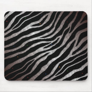 Ripped SpaceTime Streifen - braun/weiß Mousepad