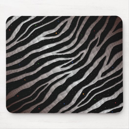 Ripped SpaceTime Streifen - braun/weiß Mousepad (Vorne)
