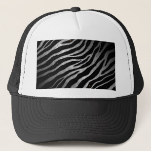 Ripped SpaceTime Stripes - Black/White Truckerkappe