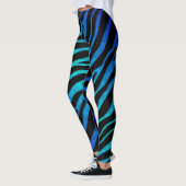 Ripped SpaceTime Stripes - Blau/Cyan Leggings (Links)