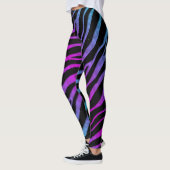 Ripped SpaceTime Stripes - Cyan/Pink Leggings (Links)