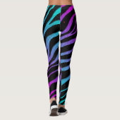 Ripped SpaceTime Stripes - Cyan/Pink Leggings (Rückseite)