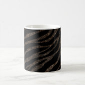 Ripped SpaceTime Stripes - Glitzer braun Kaffeetasse (Mittel)