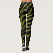 Ripped SpaceTime Stripes - Glitzer Gold Leggings (Rückseite)