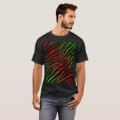 Ripped SpaceTime Stripes - grün/rot T-Shirt (Vorne ganz)