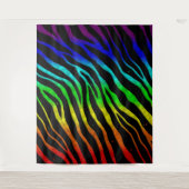 Ripped SpaceTime Stripes - Light Spectrum Wandteppich (Vorderseite)