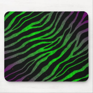 Ripped SpaceTime Stripes - Lila/grün Mousepad
