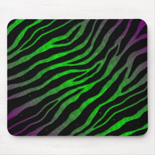 Ripped SpaceTime Stripes - Lila/grün Mousepad (Vorne)