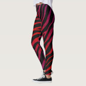 Ripped SpaceTime Stripes - Lila/rot Leggings (Links)