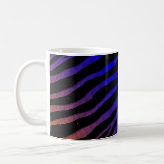 Ripped SpaceTime Stripes - Orange/Blau Kaffeetasse (Links)