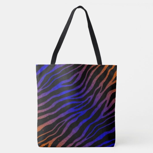 Ripped SpaceTime Stripes - Orange/Blau Tasche (Vorderseite)