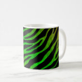 Ripped SpaceTime Stripes - Orange/Green Kaffeetasse (VorderseiteRechts)