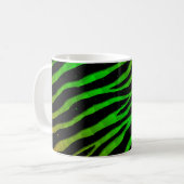 Ripped SpaceTime Stripes - Orange/Green Kaffeetasse (Vorderseite Links)