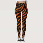 Ripped SpaceTime Stripes - Orange Leggings (Vorderseite)