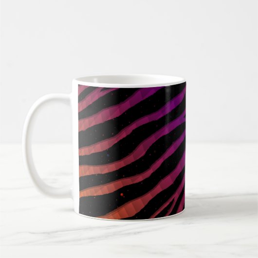 Ripped SpaceTime Stripes - Orange/Lila Kaffeetasse (Links)