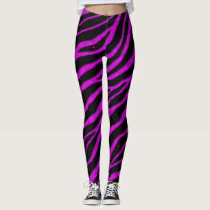 Ripped SpaceTime Stripes - Pink Leggings