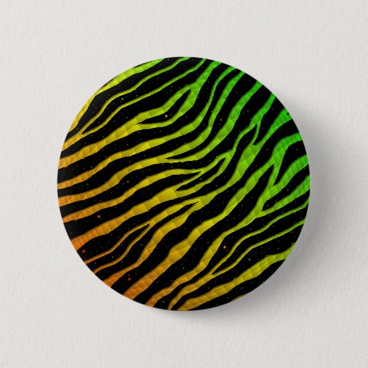 Ripped SpaceTime Stripes - Rainbow ROYGB Button (Vorderseite)