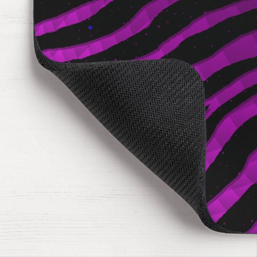 Ripped SpaceTime Stripes - Rosa/Lila Mousepad (Ecke)